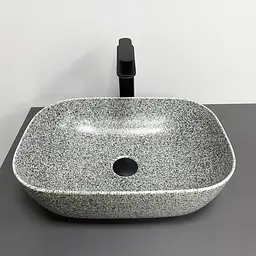 Умивальник VBI Ravenna space grey matt накладний VBI-011222, Сірий - мініатюра 2