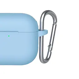 Чохол Blueo Liquid Silicone Case + Carbine для Apple AirPods 3 Sky Blue [64695] - мініатюра 3