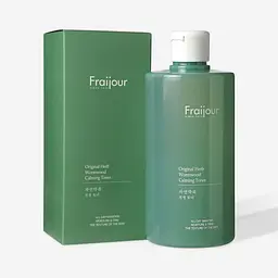 Тонер для обличчя з AHA-/BHA-кислотами Original Herb Wormwood Calming Toner Fraijour 500 мл - мініатюра 2