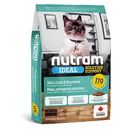 Корм холістик Nutram Ideal Solution Support Skin Coat Stomach 20 кг для котів з чутливим харчом