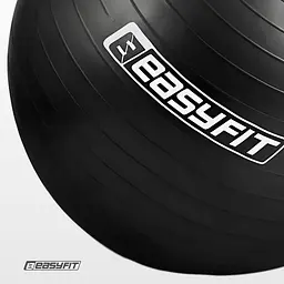 М’яч для фітнесу EasyFit BalanceBall 65 см чорний - мініатюра 5