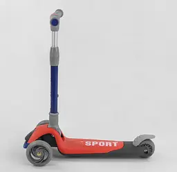 Самокат Best Scooter 62х17х31 см Чорно-червоний 000231461 - мініатюра 5