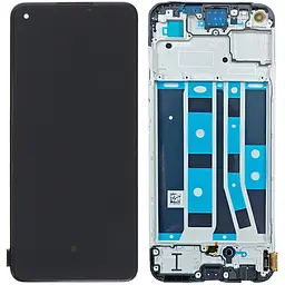 Дисплей Oppo A78 4G чорний, Amoled, оригінал PRC, з рамкою