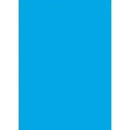 Папір для дизайну Folia Tintedpaper А4 (21x29.7см) №33 пасифік блакитний 130г/м2 без текстури