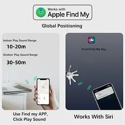 Локатор Nutale Air Pro Key Finder Tag Black - Тільки IOS - 1 шт. Bluetooth Item Finder Tracker Item Locator - Робота з iPhone - мініатюра 5