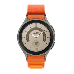 Ремінець для Samsung Galaxy Watch 5 40mm - помаранчевий Watchbands Cloth Wave ширина кріплення 20мм нейлоновий (WB028-4326730) - мініатюра 4