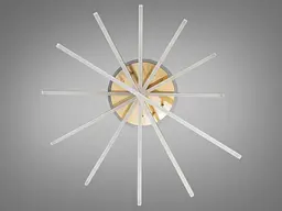 Стельова світлодіодна люстра Diasha 7010G LED 3color dimmer, пульт, 102 W, 65 см, 12-18m2 - мініатюра 5