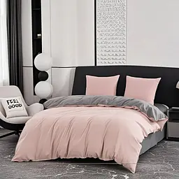 Постільна білизна L&M Home Textiles двоспальна постіль з вареної бавовни не вимагає прасування 100% бавовна 180х220см Пудровий
