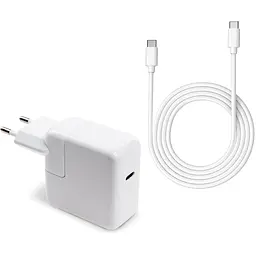 Блок живлення до ноутбуку Vinga Apple 30W 5V3A/9V3A/12V2.4A/14.5V2A/ 18V1.5A/20V1.5A USB-C (VPA-30-APP-C) - мініатюра 1