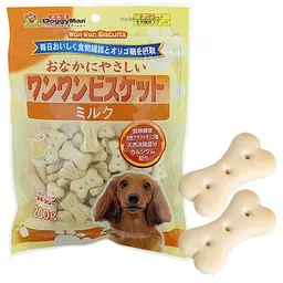 Ласощі для собак DoggyMan Healthy Biscuit Milk бісквіт з молоком печиво, 0.2кг