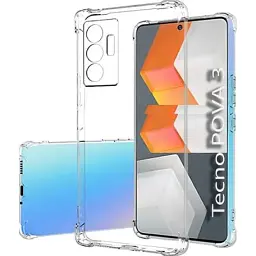 Чохол до мобільного телефона BeCover Anti-Shock Tecno POVA 3 (LF7n) Clear (708906) - мініатюра 1