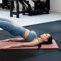 Килимок (мат) для фітнесу Queenfit NBR 1,5см рожевий - мініатюра 3