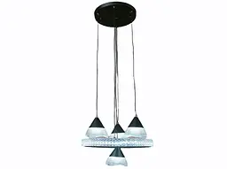 Сучасна LED люстра Diasha чорного кольору 2801/4BK - мініатюра 3