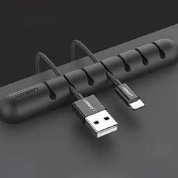 Органайзер-тримач для кабелів Ugreen LP114 для 7 проводів Чорний (50320) - мініатюра 2