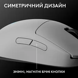 Комп'ютерна мишка Logitech G Pro 2 Lightspeed Wireless White (910-007302) - мініатюра 2