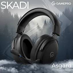 Ігрові бездротові навушники GamePro HSW-191-BL Asgard Skadi Wireless 7.1 Black - мініатюра 3