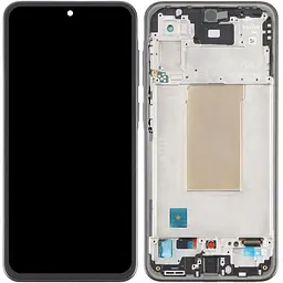 Дисплей Samsung A366 Galaxy A36 чорний, Amoled, оригінал Assembled, з рамкою, Black