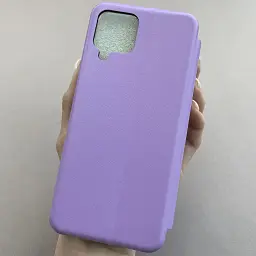 Чохол книжка Samsung Galaxy М32 еко-шкіра Premium Case для смартфона Фіолетовий - мініатюра 3