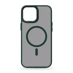 Чехол для Apple iPhone 14, Uniq MagCase, зеленый, противоударный, панель-накладка с MagSafe, ударопрочный TPU+PC, с магнитом MagSafe, поддержка полноценной беспроводной зарядки, ArmorStandart (ARM75324)