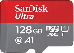 Картка пам'яті Sandisk microSDHC Ultra C10 UHS-I 140MB/s SD adaptor 128GB