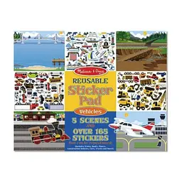 Набір для творчості Melissa & Doug Багаторазові наліпки Транспорт (MD4199)