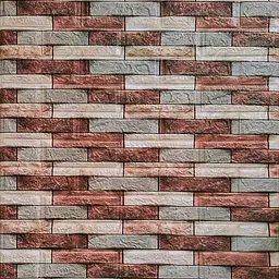 Декоративна 3D панель Sticker Wall 700х770х3мм Коричнева цегла піщаник 340 SW-00000531