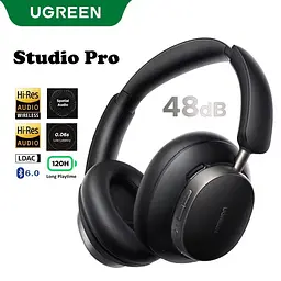 Навушники бездротові Ugreen Studio Pro 48dB Anc 2025 120 годин чорні - мініатюра 5
