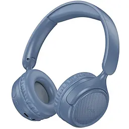 Накладні бездротові навушники Hoco W66 Wave Blue - мініатюра 2