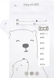Пакети для зберігання молока Lovi Buddy bear, 25 шт. (12/208) - мініатюра 2