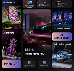 LED-телевізор Hisense 43E7Q PRO (7134217) - мініатюра 3