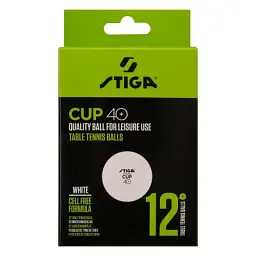 М'ячик для настільного тенісу Stiga Cup ABS 12 шт. (1110-2510-12) (931161) - мініатюра 2