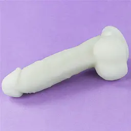 Неоновий фалоімітатор LoveToy Lumino Play 20.9 см блакитний - мініатюра 13