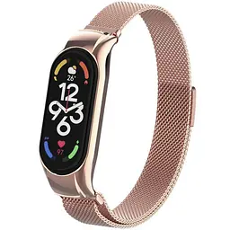 Ремінець Milanese Loop Design для Xiaomi Mi Band 3/4 Champagne gold