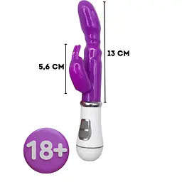 Вібратор Passion Bunny USB фіолетовий (4821002029464) - мініатюра 3