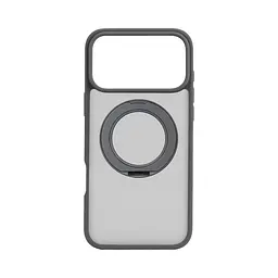 Противоударный чехол-панель для Apple iPhone 17 Pro Max, Unit Stand2, серый, силикон + поликарбонат, защита всего корпуса, с подставкой, поддержка магнитных держателей и беспроводной зарядки (MagSafe), ArmorStandart (ARM86339)