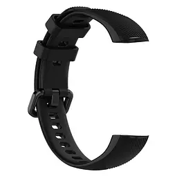 Силіконовий ремінець Primo для фітнес-браслета Huawei Honor Band 4/5 Black - мініатюра 2