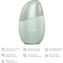 Масажер для обличчя GESKE Cool & Warm Eye and Face Massager 7в1 Green (HB0288) [176769] - мініатюра 4
