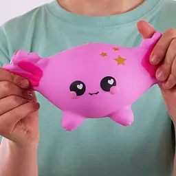 Іграшка-антистрес Smooshzees Luvzees Аксолотль Джеллі колекційна рожева (8230) - мініатюра 7