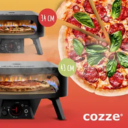 Мультифункціональна газова піч для піци Cozze 17 Classic Rotate Black Edition (90437) - мініатюра 4