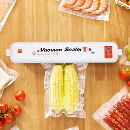 Вакуумний пакувальник NEW Vacuum Sealer ZWPA-001 вакууматор білий із помаранчевим - мініатюра 2