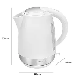 Електрочайник Clatronic WK 3691 White - мініатюра 2