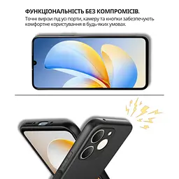 Чохол до мобільного телефона BeCover Silicone Realme Note 70 Black (714693) - мініатюра 2