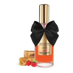 Зігріваюча масажна олія Bijoux Cosmetiques LIGHT MY FIRE, Суниця з медом
