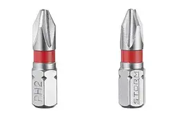 Біта викруткова Intertool насадка хрестоподібна PH2 x 25 мм Storm в упаковці 2 шт. - мініатюра 3