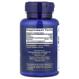 Гліцинат магнію Magnesium Glycinate, 90 вегакапсул Life Extension vit0004456 - мініатюра 2