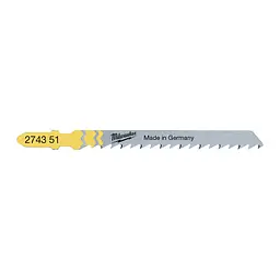 Полотна для лобзиків T101D MILWAUKEE, 75х4,0мм, (5шт), (деревина, чистий різ) - мініатюра 3