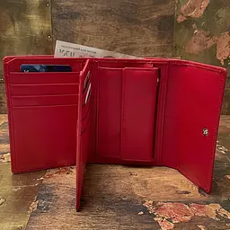 Жіночий гаманець Tony Perotti Swarovski 500N marlboro (90070) червоний - мініатюра 2
