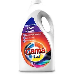 Гель для прання білизни Gama Protect для кольорової та темної білизни, 3.735 л