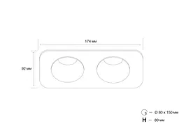 Точковий світильник MJ-Light SL7464-2X7W BK 3000K - мініатюра 4
