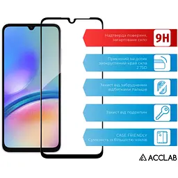 Скло захисне ACCLAB Full Glue Samsung A05S Black (1283126581908) - мініатюра 3